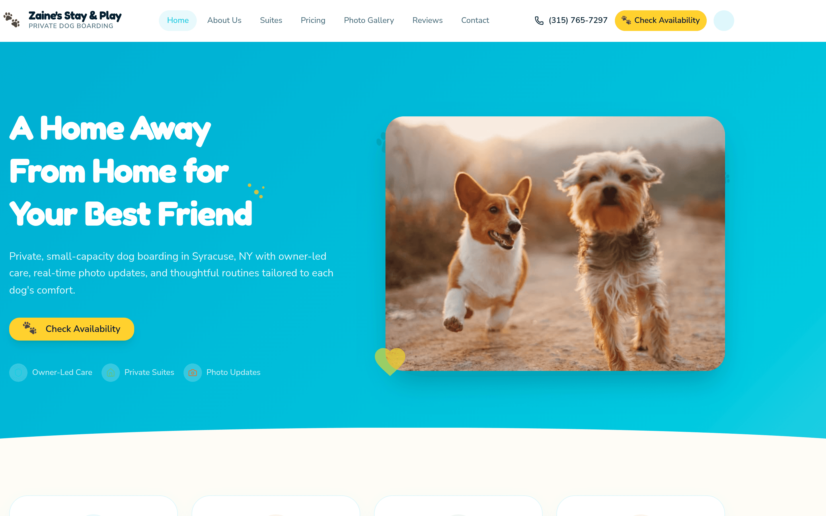 Luxury Private Dog Boarding Syracuse NY | Zaine's Stay & Play