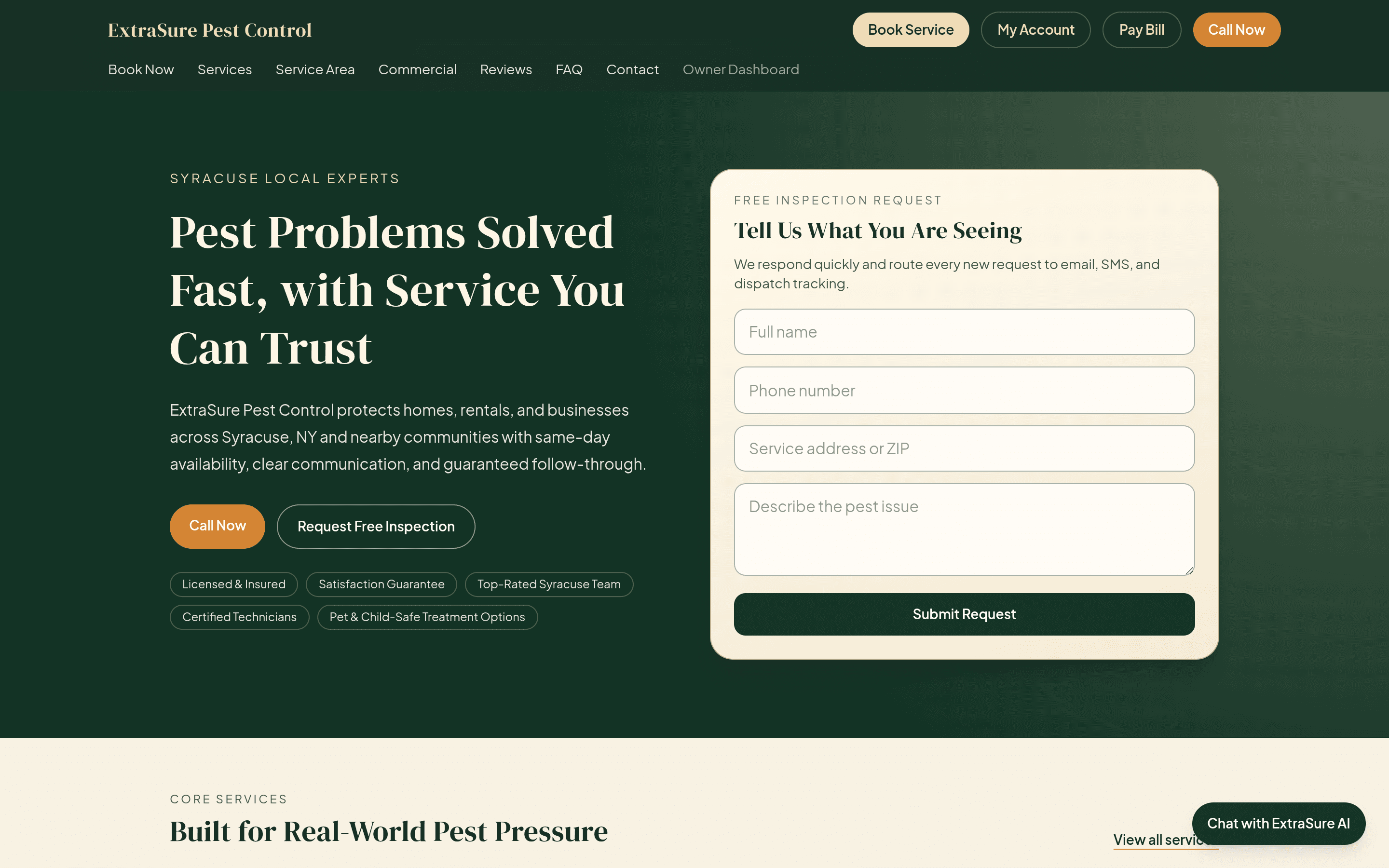 ExtraSure Pest Control | Syracuse, NY Pest Experts